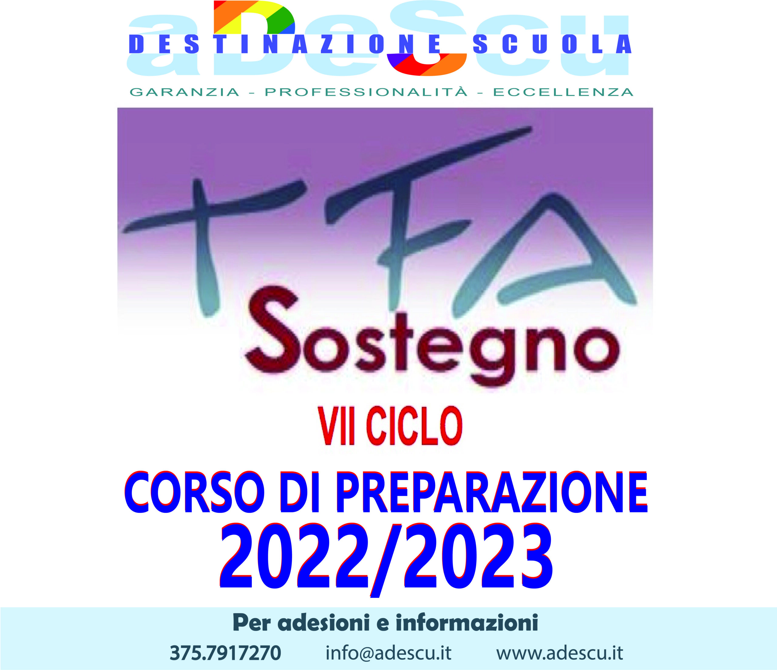 TFA VIII CICLO 2022/2023 aDeScu Destinazione Scuola